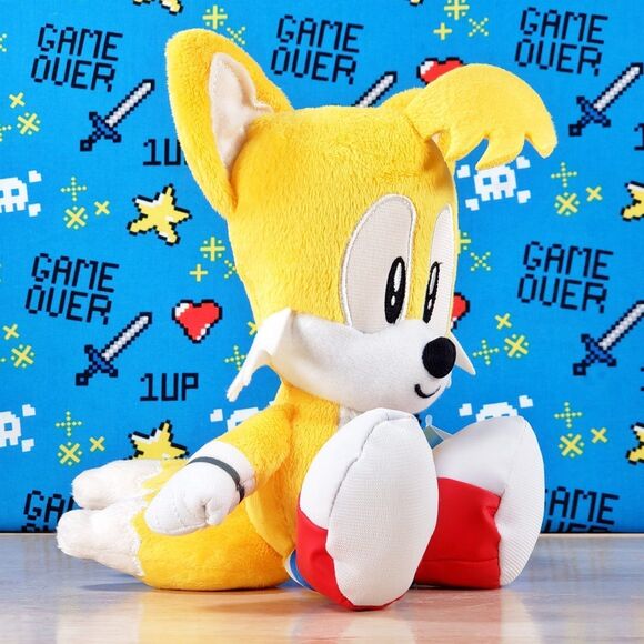 Jakks Pacific Sonic The Hedgehog TAILS 8" 2021 UltraSoft Stuffed Sega GO Plush - Picture 2 of 12